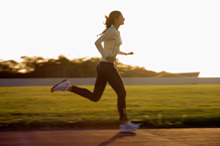 mujer corriendo