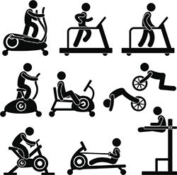 ejercicios en gimnasios
