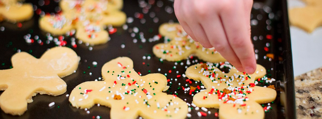 Galletas caseras con forma de muñeco