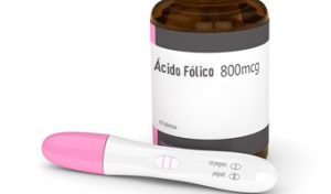frasco acido folico y test de embarazo