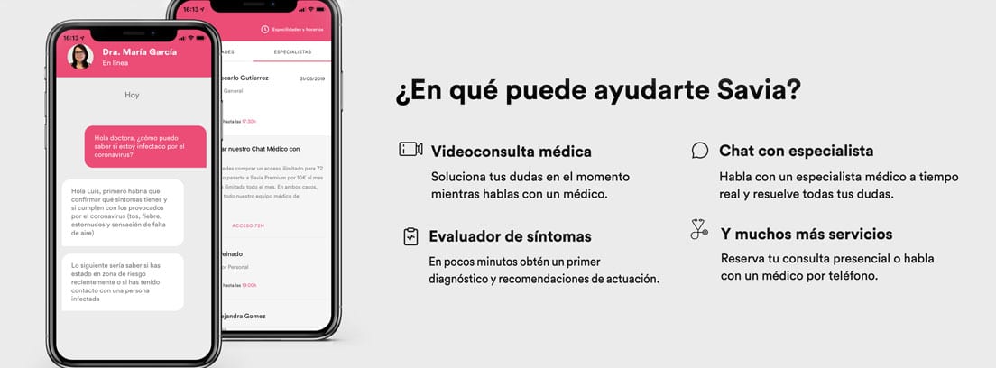 Home de Savia, la plataforma online de MAPFRE