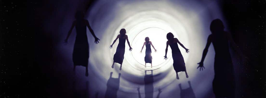 Síndrome de Estocolmo: siluetas entrando en un túnel