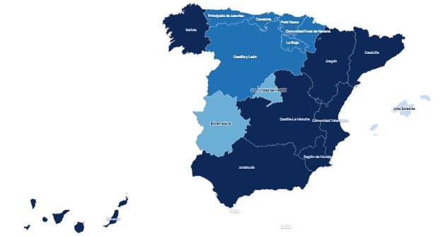 mapa estado de alarma covid españa