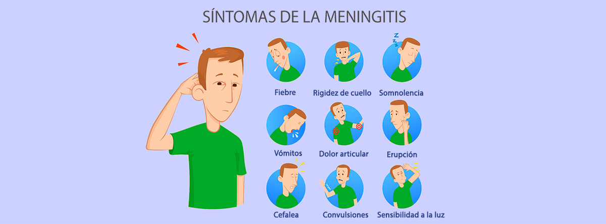 Síntomas frecuentes de meningitis