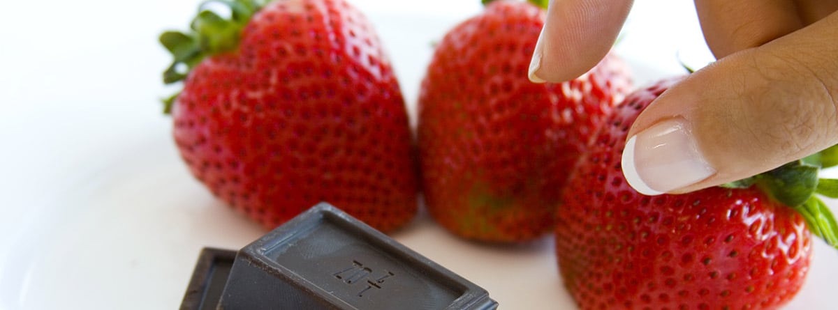 Alimentos afrodisíacos: fresas y chocolate