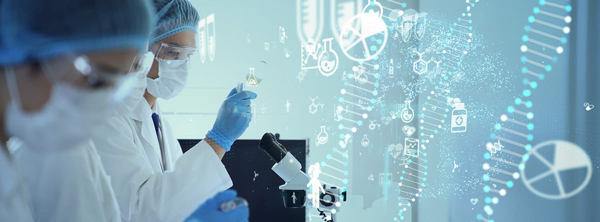 ¿Qué es la biotecnología?: Concepto de ingeniería genética. Ciencia médica. Laboratorio Científico.
