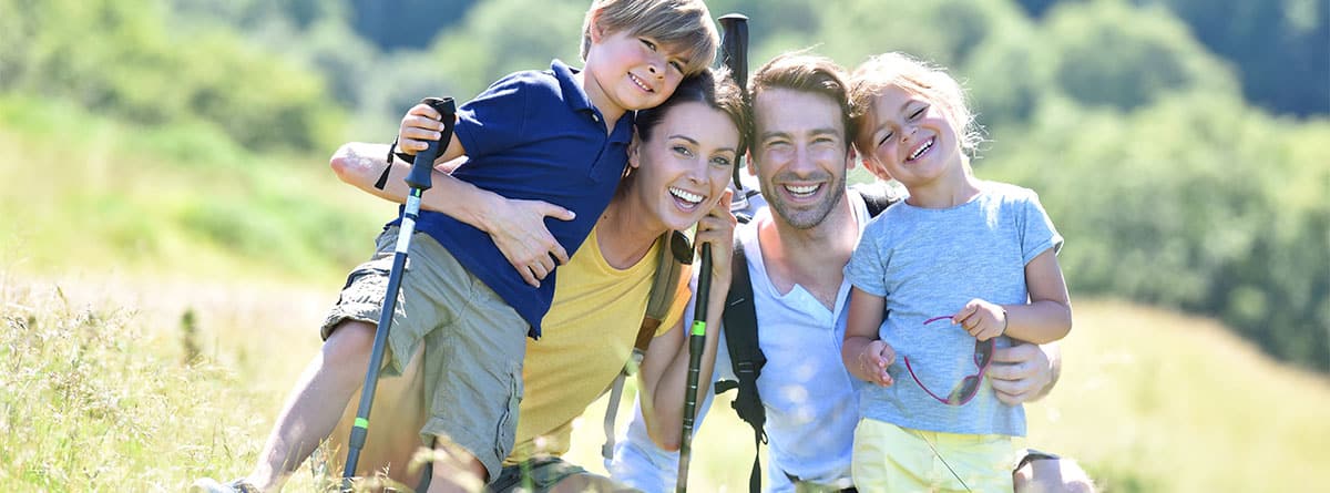 familia en el campo
