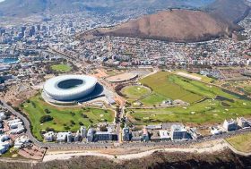Fotografía aérea de Sudáfrica