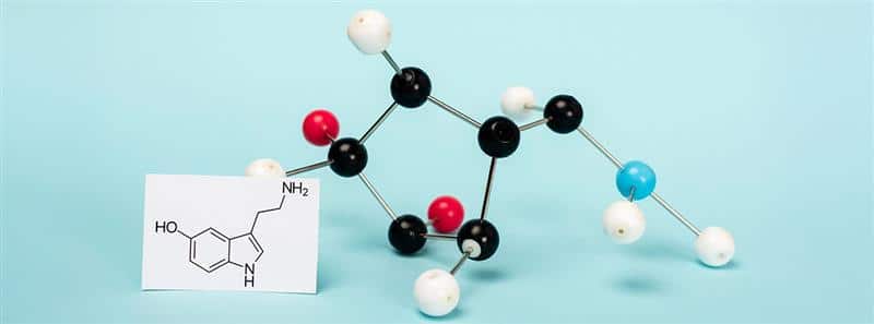 Síndrome serotonina Maqueta de la molécula de la serotonina